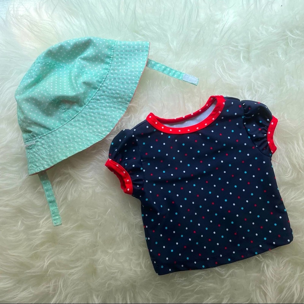 🎀  3/$15 🎀  Circo Rash Guard 9M and Baby Sunhat 6-12M